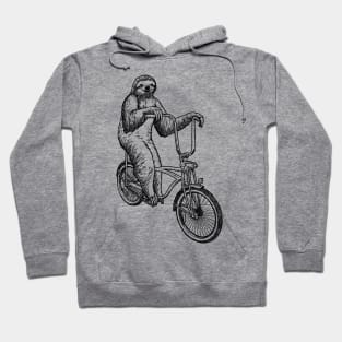 Sloth Riding Bike Hoodie